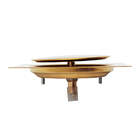 Ralo Click Quadrado Inteligente 15x15 Dourado Gold 5070