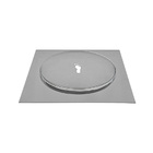 Ralo Click Quadrado Luxo Inteligente Para Piso 15 Cm