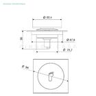Ralo Click Up Para Chão 10 Cm Inox Pingoo.casa - Dourado