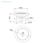 Ralo Click Up Redondo Para Chão 10 Cm Inox
