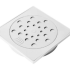 Ralo com Fecho e Porta Grelha 10x10 cm Branco