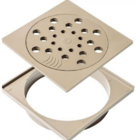 Ralo com Fecho e Porta Grelha 15x15 cm Bege