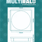 Ralo com Fecho e Porta Grelha 15x15 cm Bege