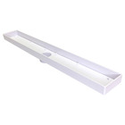 Ralo Com Grelha Vazada Linear Banho Cozinha 7x52cm Branco