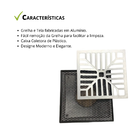 Ralo Côncavo 19x19cm Anti Insetos Em Alumínio Com Caixa Colet