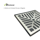 Ralo Côncavo 19x19cm Anti Insetos Em Alumínio Com Caixa Colet