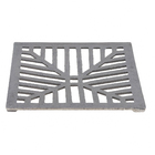 Ralo Côncavo para Pedestres com Alta Vazão de Ferro Fundido 30x30cm Preto ABrazilian