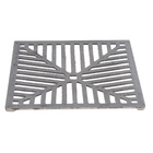 Ralo Côncavo para Pedestres com Alta Vazão de Ferro Fundido 35x35cm Preto ABrazilian