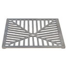 Ralo Côncavo para Pedestres com Alta Vazão de Ferro Fundido 40x40cm Preto ABrazilian