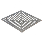 Ralo Côncavo para Pedestres com Alta Vazão de Ferro Fundido 40x40cm Preto ABrazilian