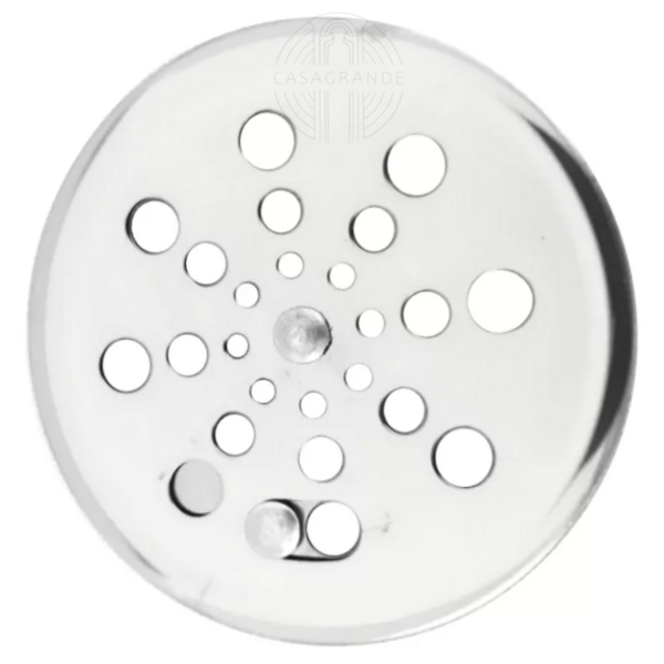 Ralo Cromado Redondo 10x10cm Premium Deck Molhado Casagrande