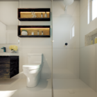 Ralo Oculto de Banheiro 10x10cm Prata Quadrado Linear