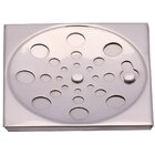 Ralo De Banheiro Grelha Quadrada Com Fecho Inox 10 Cm