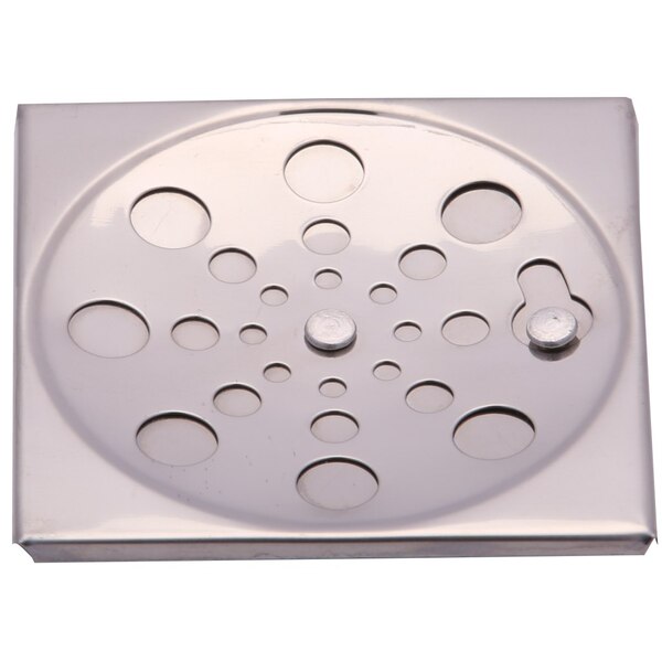 Ralo De Banheiro Grelha Quadrada Com Fecho Inox 10 Cm