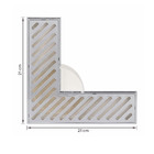 Ralo de Canto com Grelha de Saída 100mm Cromado Plastilit