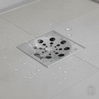 Ralo De Chão 15x15cm Inox C/ Caixilho Abre/fecha Terraço Casa