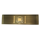 Ralo de Chão Vintage Retrô 100% Metal 30x8cm Bronze Antigo