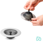 Ralo De Pia Aço Inox Com Cesto Em Solicone Flexível Unyhome
