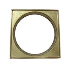 Ralo Dourado Quadriculado Gold C/ Caixilho 15x15