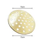 Ralo Dourado Redondo Em Aço Inox 15x15cm - By Fineza