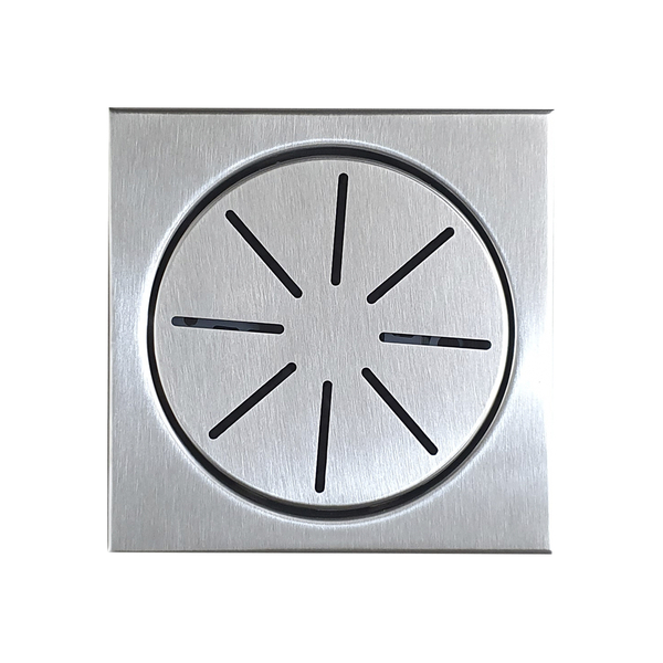 Ralo Elegance Plus Decor Inox Escovado 17,5 X 17,5 Cm