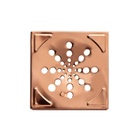 Ralo Em Cobre Quadrado Banheiro Drenagem Chuveiro 15x15cm