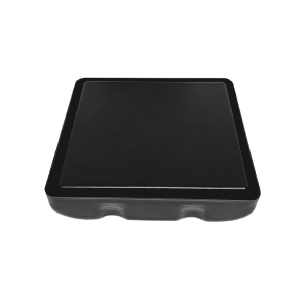 Ralo Em Metal Square Tampa Oculta Invisivel 10x10 Preto