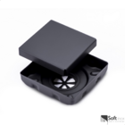 Ralo Em Metal Square Tampa Oculta Invisivel 10x10 Preto