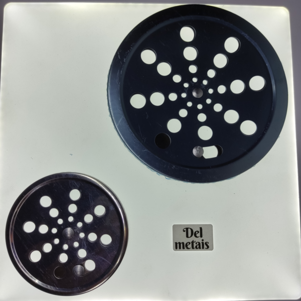 Ralo Giratória Em Metal - Redondo - 15x15cm Del Metais