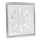 Ralo Grelha 10x10 Quadrado Com Caixilho Fecho Sistema Abre E