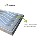 Ralo Grelha  15x15 Anti Inseto Com Aro De Fixacao