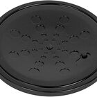 Ralo Grelha Black 10x10 Cm Redondo Com Caixilho Fecho Sistema