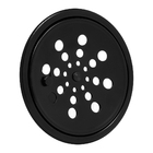 Ralo Grelha Black Preto 10x10 Redondo Com Caixilho Fecho Sist