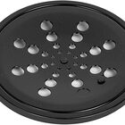 Ralo Grelha Black Preto 10x10 Redondo Com Caixilho Fecho Sist