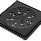 Ralo Grelha Black Preto 15x15 Quadrado Com Caixilho Fecho Sis