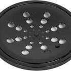 Ralo Grelha Black Preto 15x15 Redondo Com Caixilho Abre E Fec