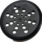 Ralo Grelha Black Preto 15x15 Redondo Com Caixilho Abre E Fec
