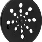 Ralo Grelha Black Preto 15x15 Redondo Com Caixilho Fecho Sist