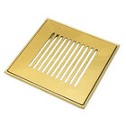 Ralo Grelha Com Base Invinox 15x15 Listras Gold 5006/1.g.c