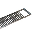 Ralo Grelha E Castilho De Aço Galvanizado Chapa 2mm 15x100cm