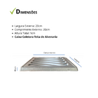 Ralo Grelha Elite 20x20cm Anti Inseto Com Aro De Fixação Caix