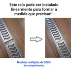 Ralo Grelha Elite Linear 10x200cm Anti Inseto Com Aro(04 Peça