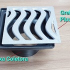 Ralo Grelha Elite Reforçado 19x19  Com Caixa Coletora Saida B