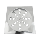 Ralo Grelha Inox Para Banheiro Quadrado 15x15 Com Fecho Casag