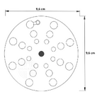 Ralo Grelha Inox Para Banheiro Redondo 10x10 Com Fecho Casagr