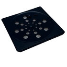 Ralo Grelha Inox Preto Black Banheiro Quadrado 15x15 C Fecho