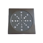 Ralo Grelha Inox Quadrada 250 Mm - 1 5 Mm Com Aro Inox