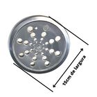 Ralo Grelha Inox Redondo Rotativo Abre E Fecha Com 15cm