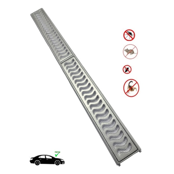 Ralo Grelha Linear 10x100cm Elite Anti Insetos Em Alumínio Co
