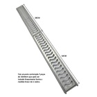 Ralo Grelha Linear 10x100cm Elite Anti Insetos Em Alumínio Co